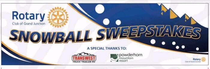 Rotary Club of Grand Junction Snowball Sweepstakes banner